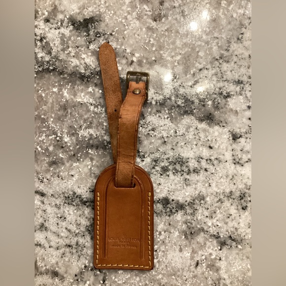 ❤️ Authentic Vintage LOUIS VUITTON small luggage tag - Picture 7 of 9